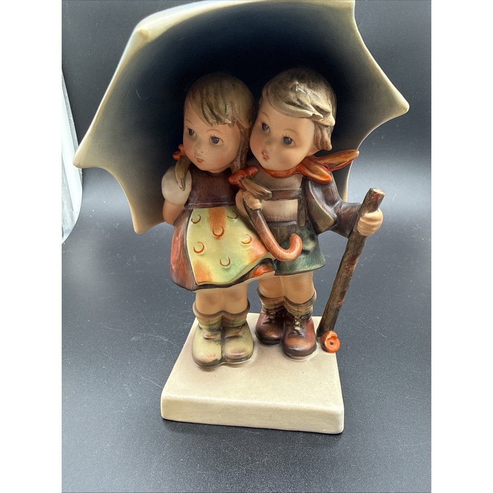 Vintage Hummel Goebel # 71 Stormy Weather Porcelain Figurine 5.5” X 4.5” X 3”